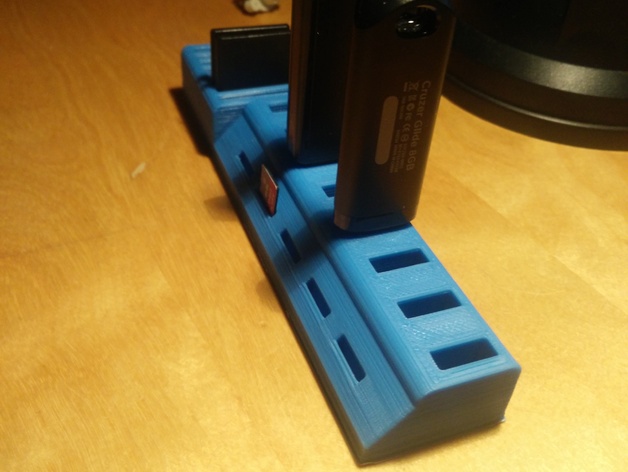 3D USB and SD Card Holder model