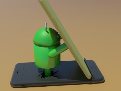 Android smartphone holder 3D model