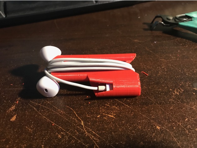 3D iPhone 7 Earphone Wrap model