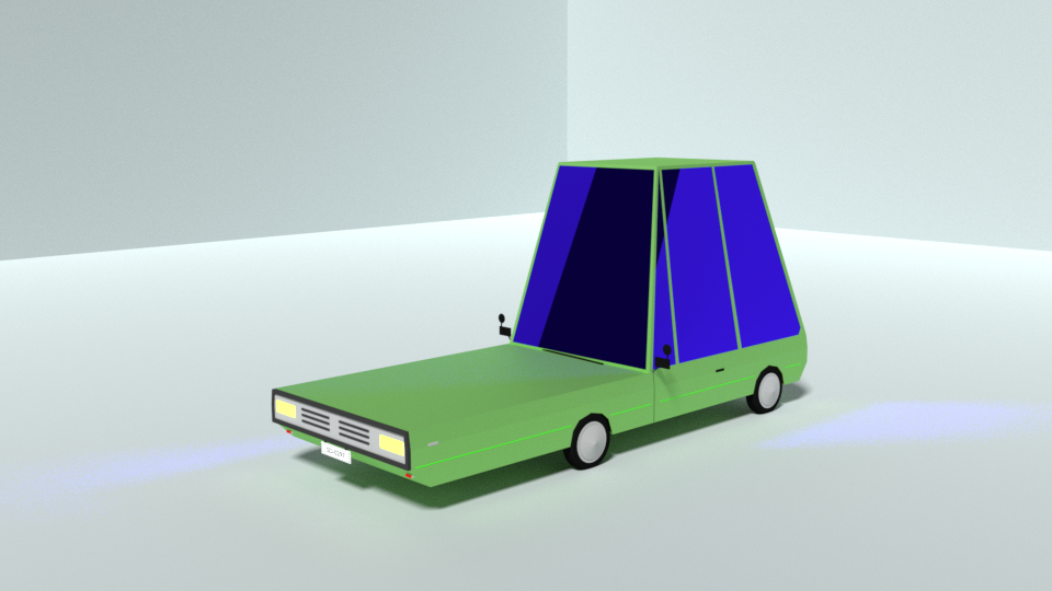 3D Cartoon car model