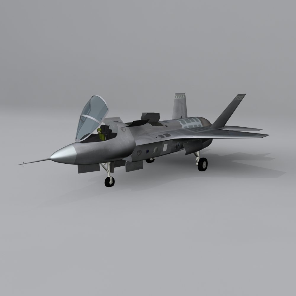 3D Aircraft X-35 model