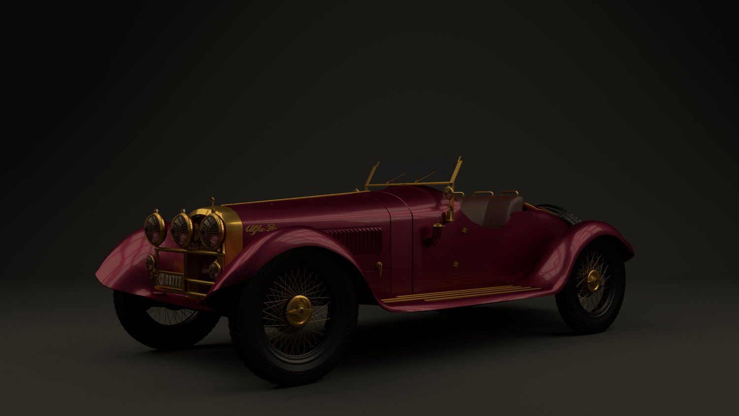 Alfa Romeo 6C 1750 3D modle