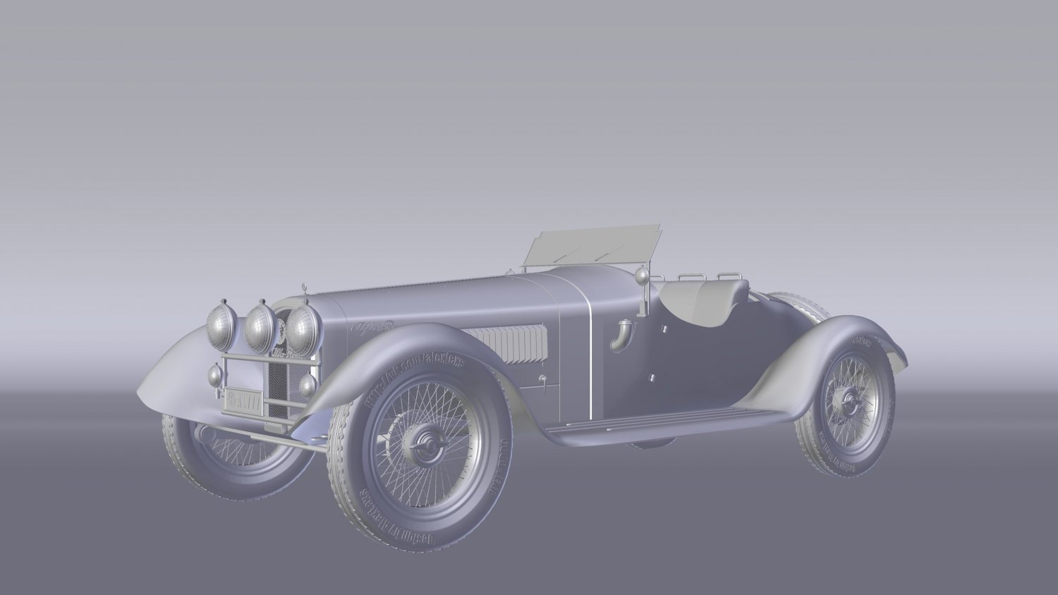 3D Alfa Romeo 6C 1750 model