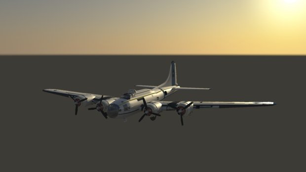 3D B-17/E  model