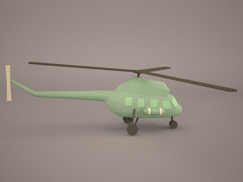 Cartoon Attack Helicopter