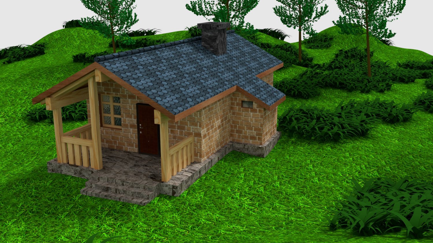 3D Country house model