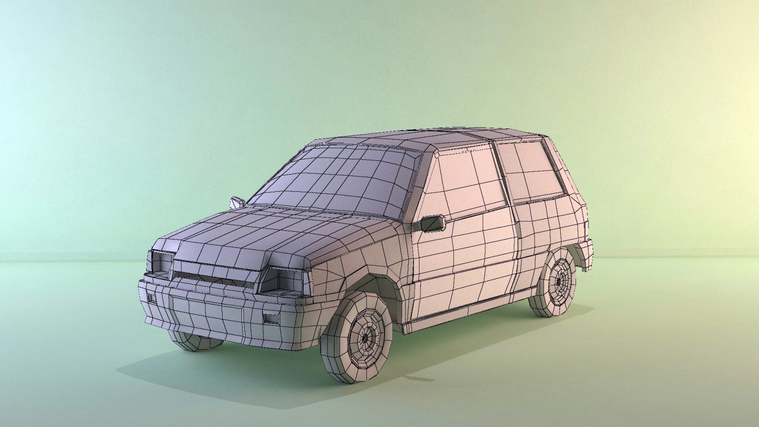 ВАЗ 1111 Ока 3d model