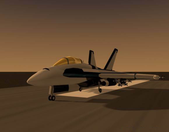 F-18 Custom Airmech 3D model