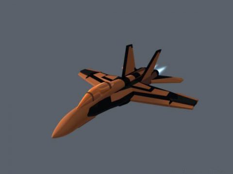 3D F-18 Custom Airmech model