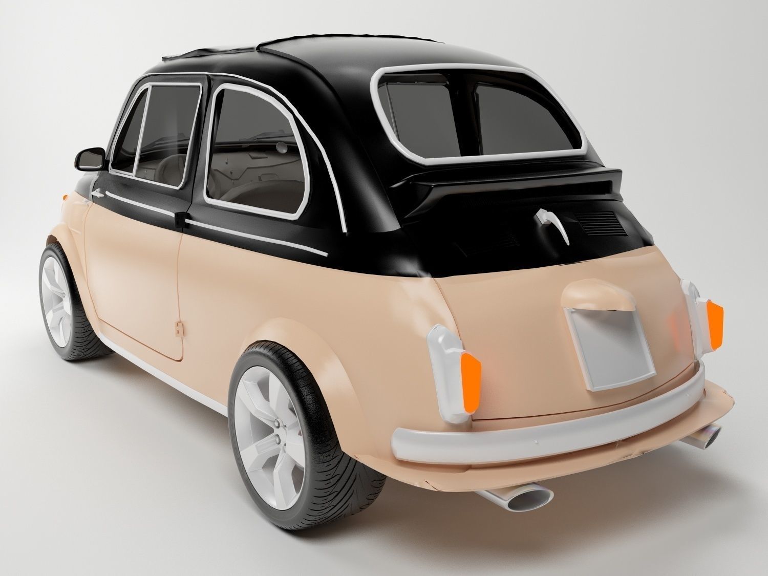 3D Fiat 500  model