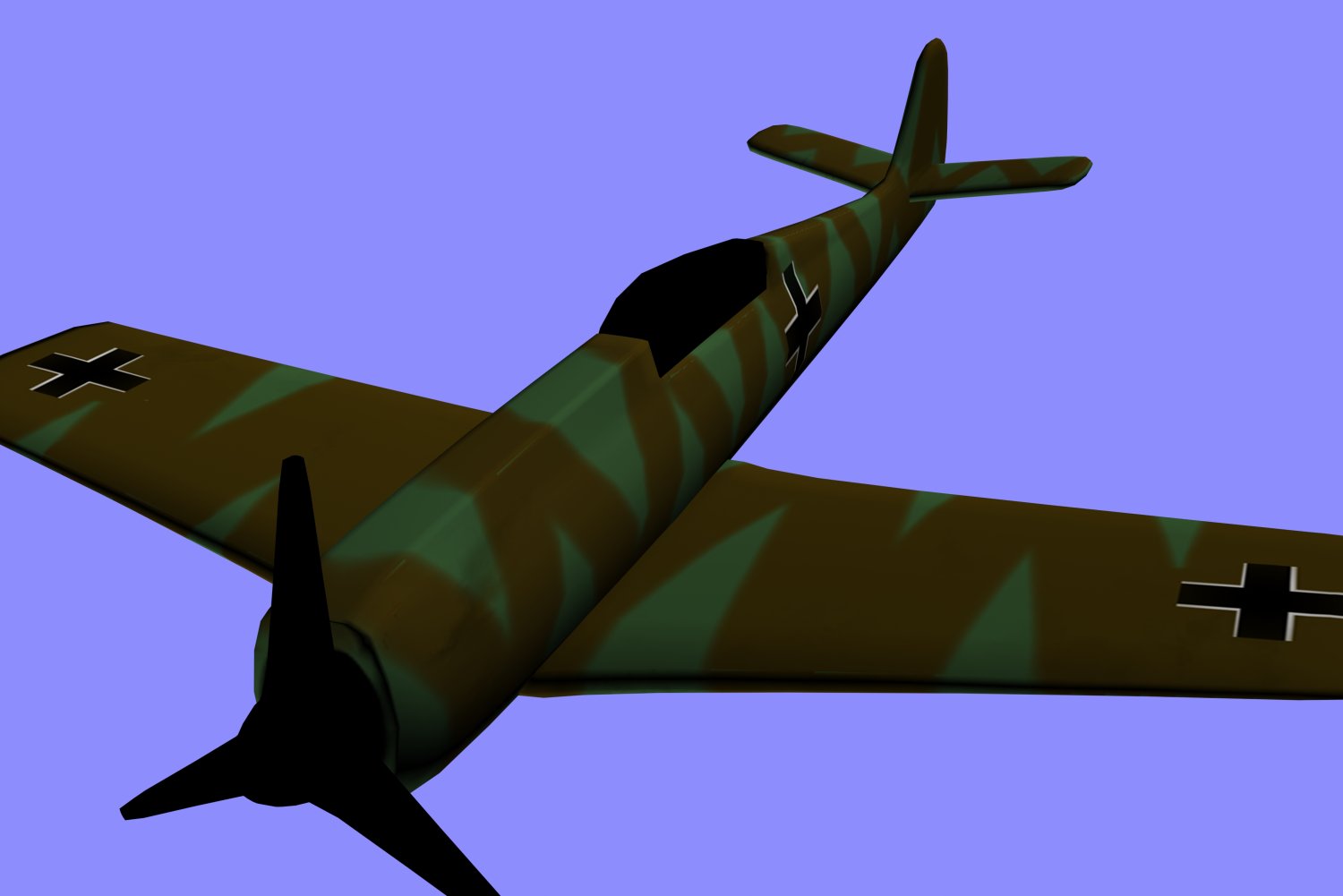 3D Focke Wulf 190 model