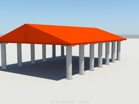 Greek Column 3D model