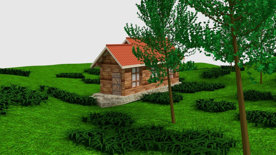 House in the woods 3D model