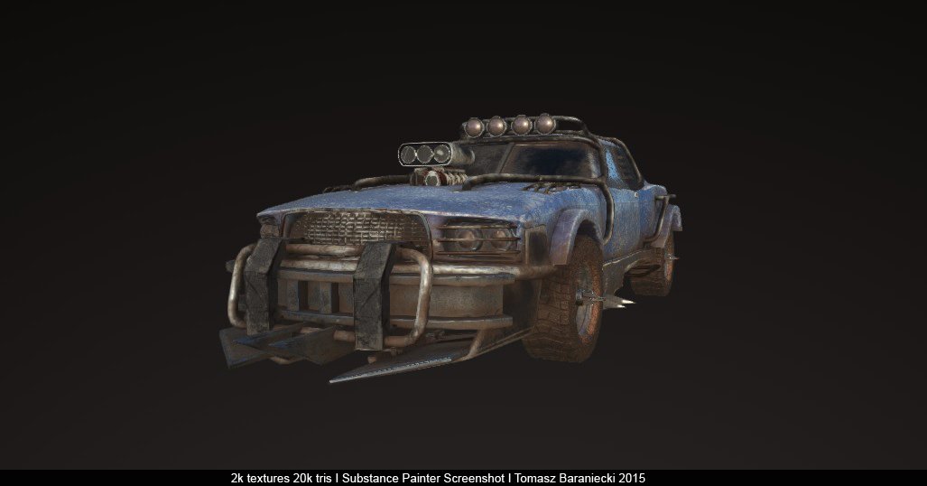 Hunter post apo car 3D model