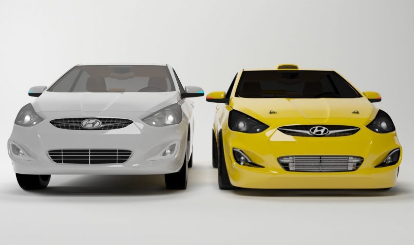 Hyundai accent 3d model