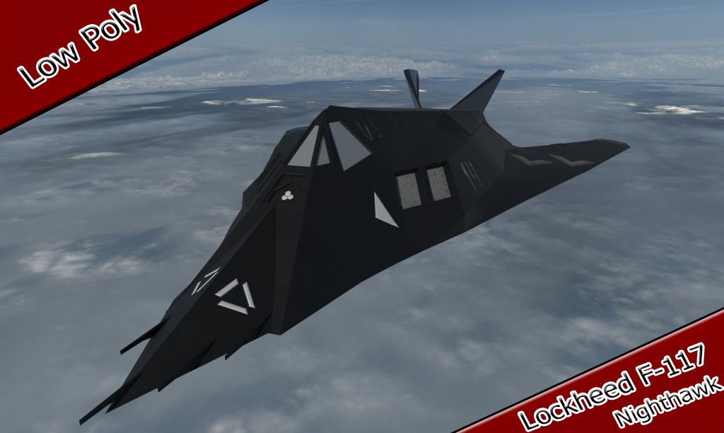 3D Lockheed F-117 Nighthawk model