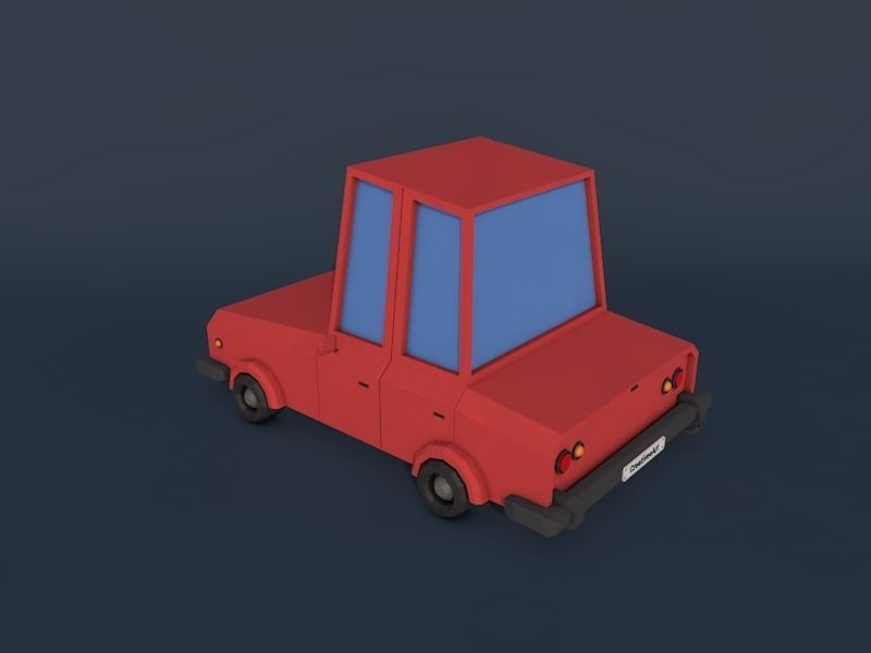 Low Poly Family Car