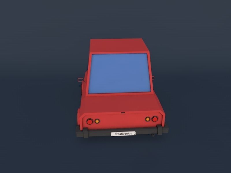 Low Poly Family Car