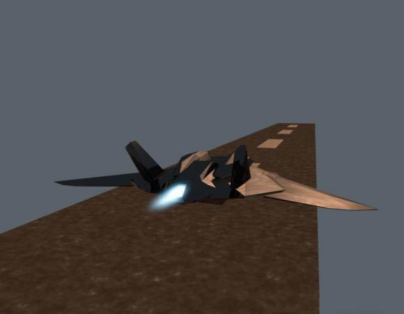 Low poly Stealth Plane 