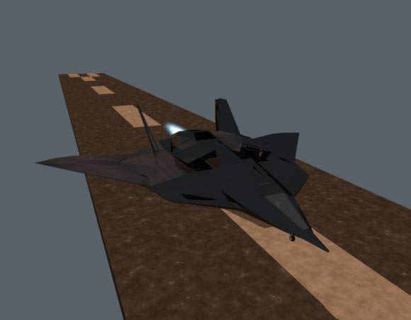 Low poly Stealth Plane 