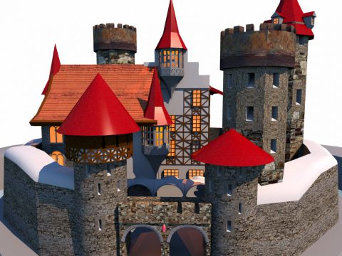 3D Medieval Castle model