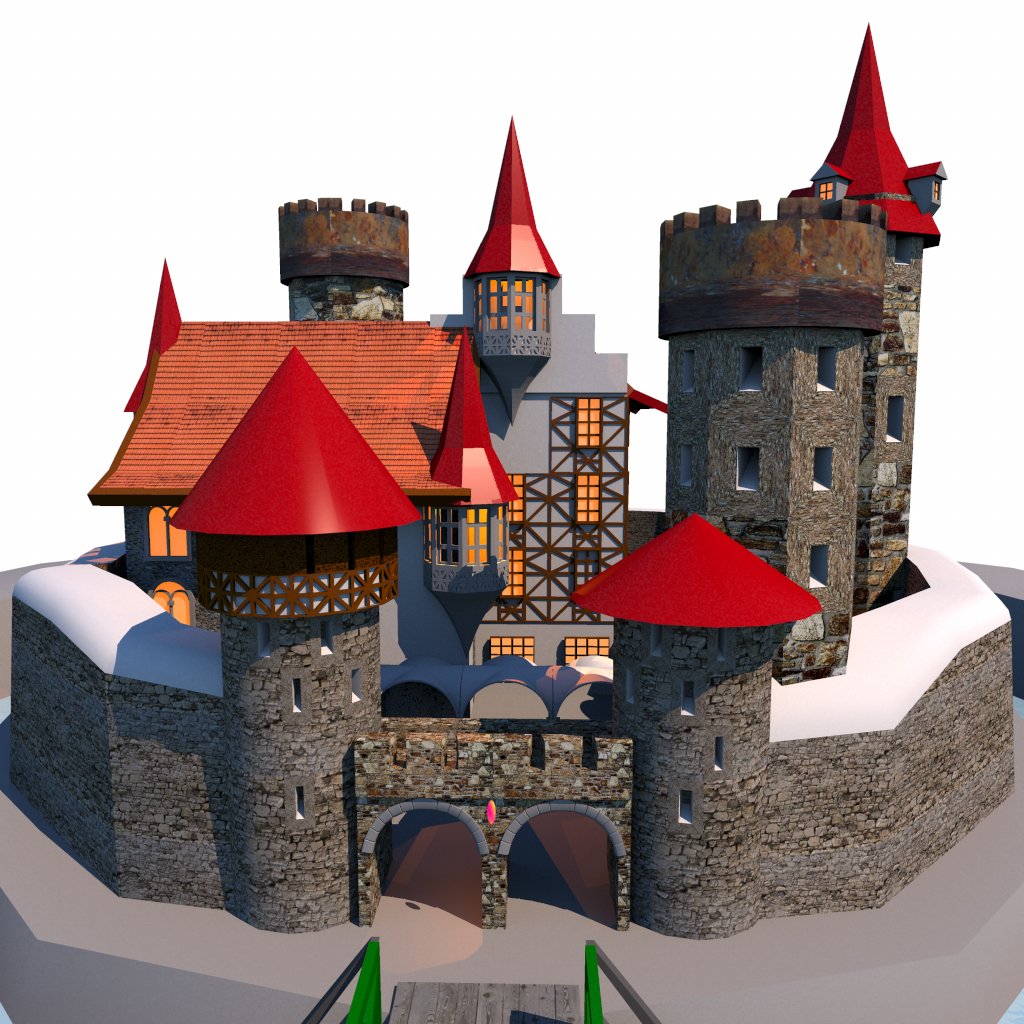 3D Medieval Castle model