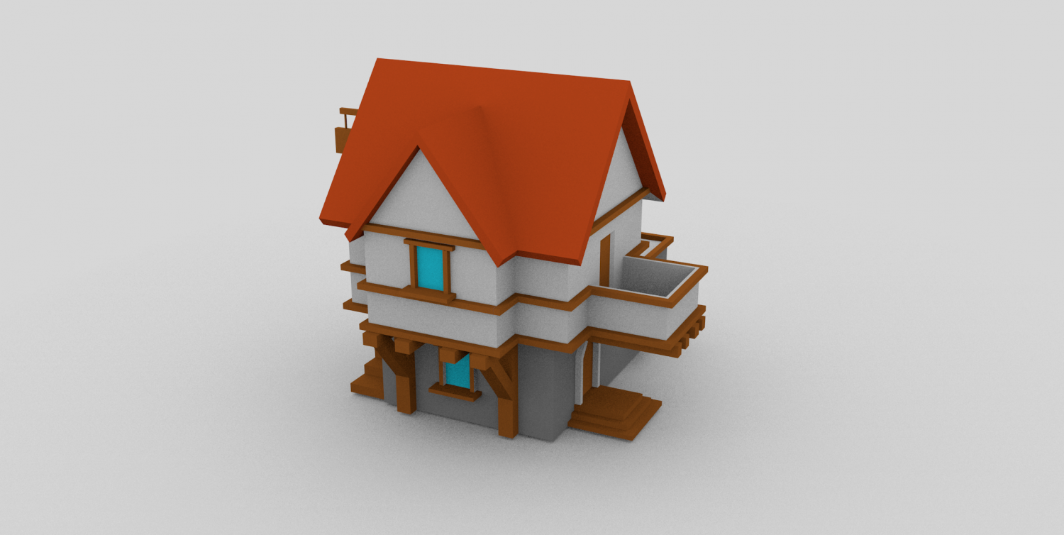 Medieval house 3D model