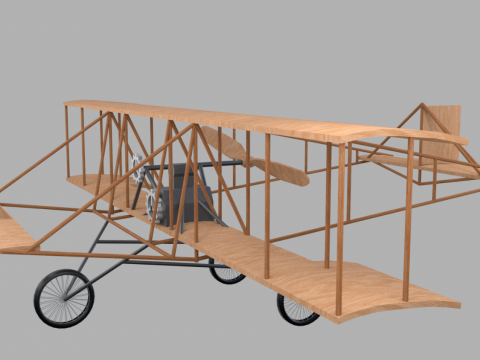 Old Plane 3D model