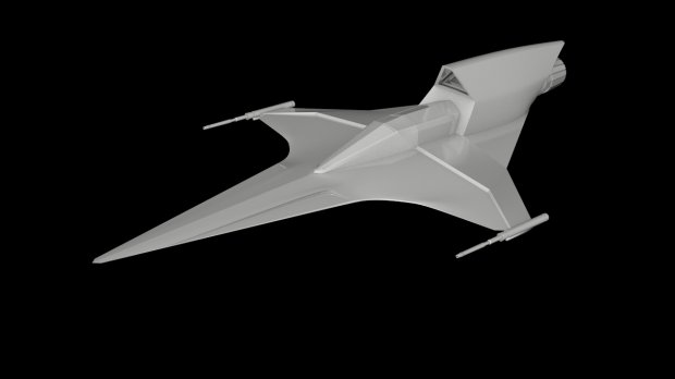 3D Rebel Phantom Fighter  model