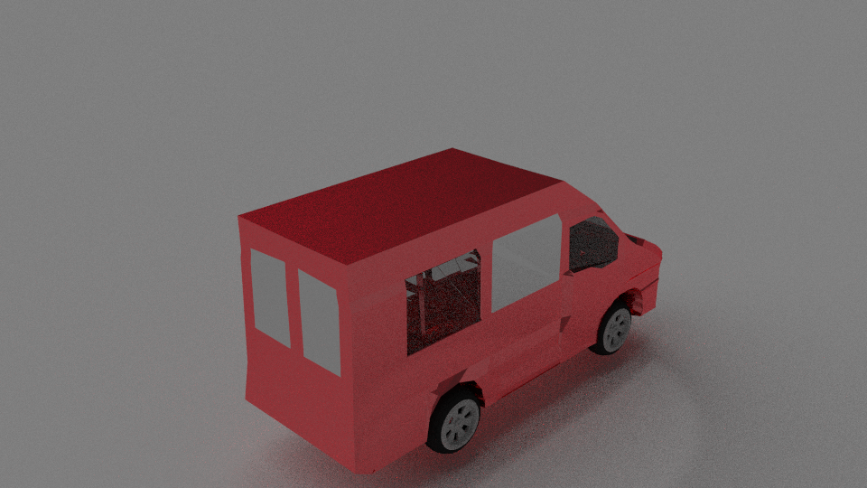 3D Red Van model