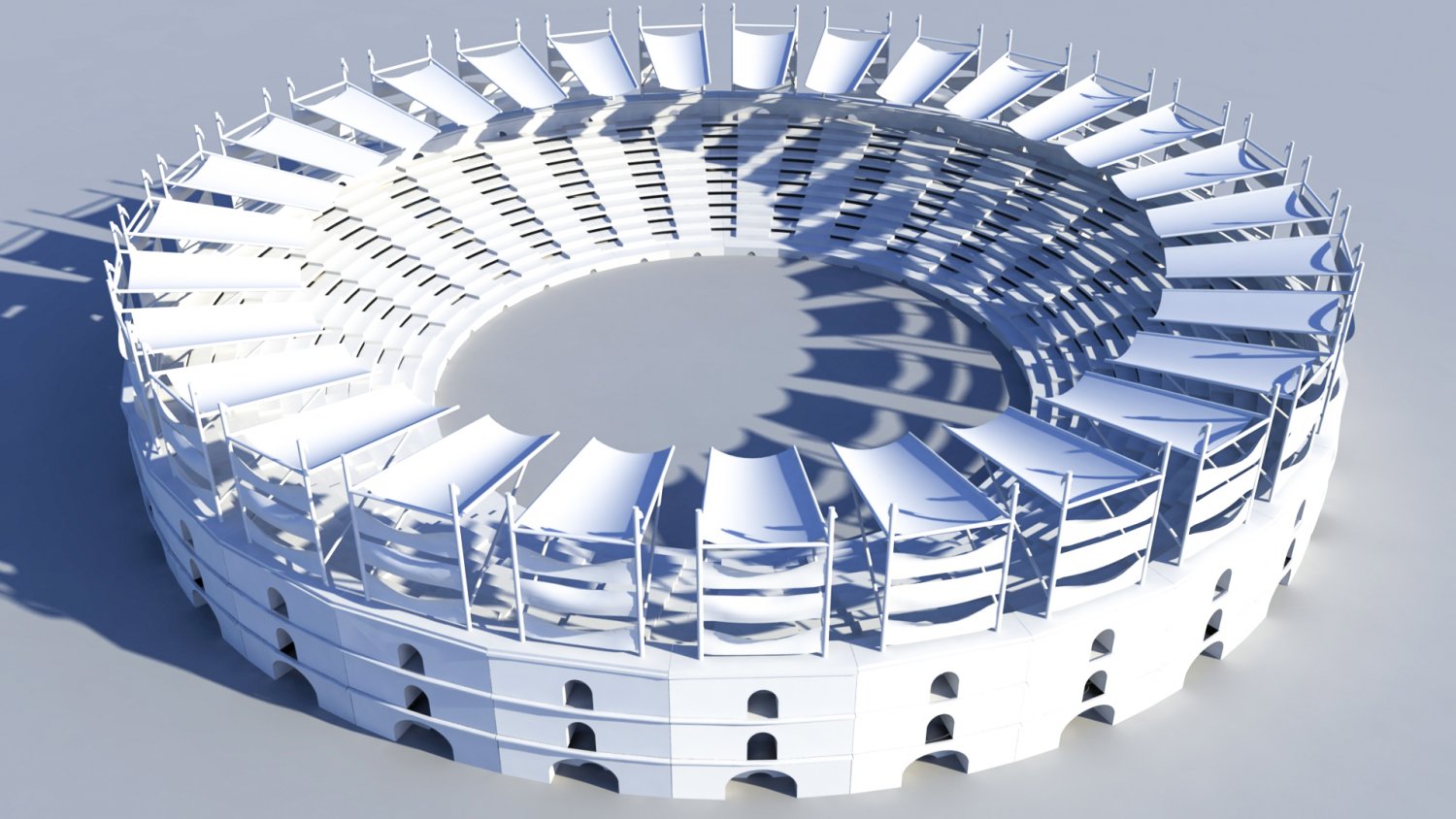 3D Rome Gladiator Arena model