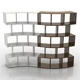 Shelves Antonello Italia River partitions 3d model