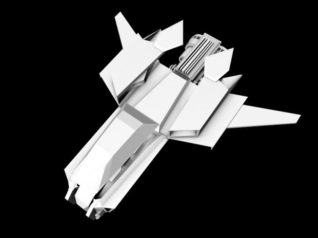 3D Space Fighter Small  model