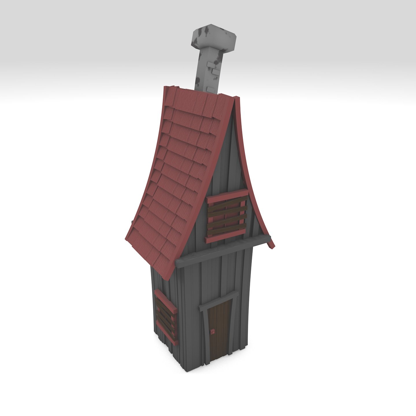 3D Spooky house model