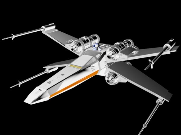 3D Star Wars X-Wing Fighter  model
