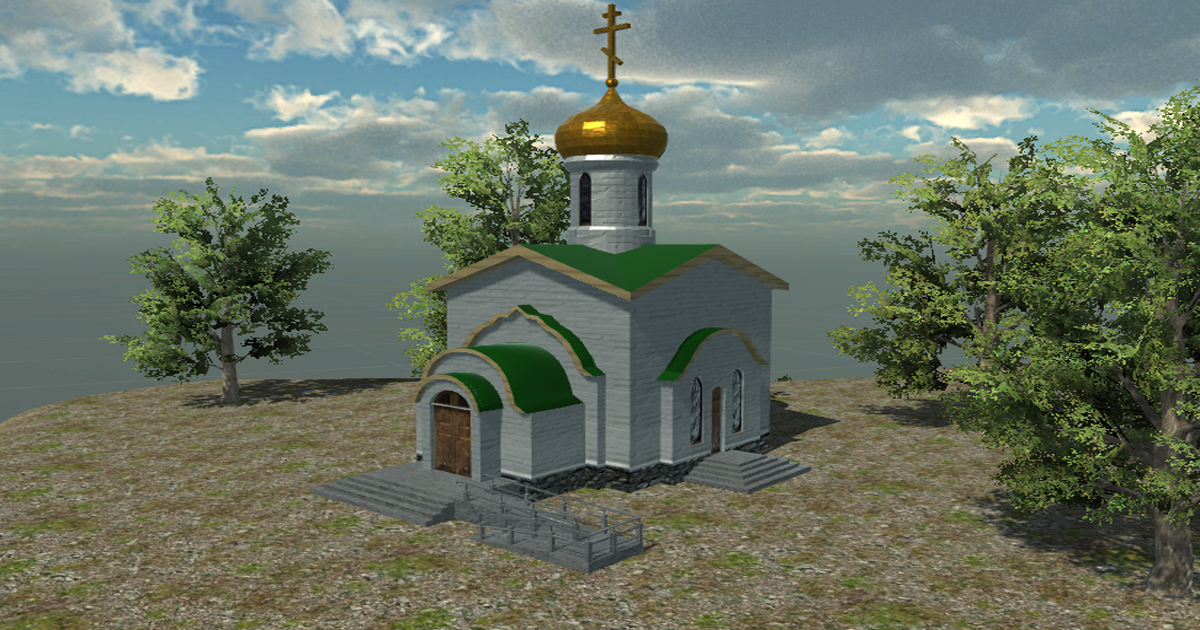 Temple 3D model