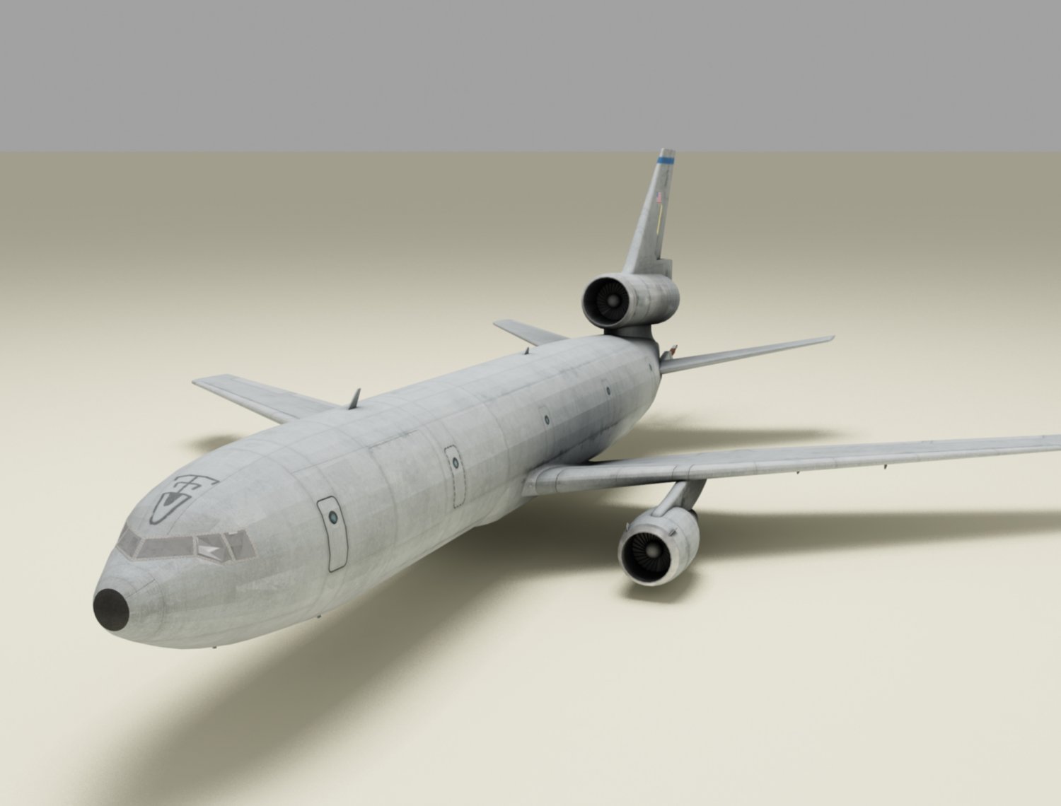 Transport airplane 3D model