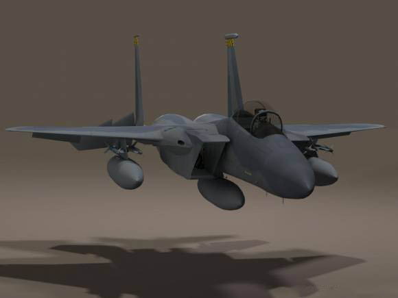 US F-15C Fighter 3D model
