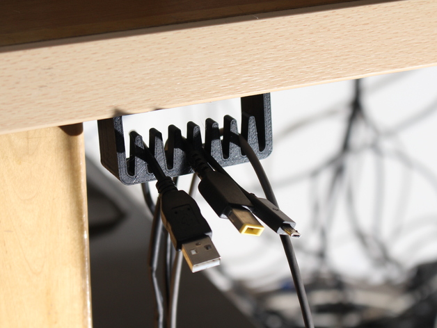 Fichier 3D gratuit Desk Cable Managment / Gestion des câbles du bureau  🔌・Idée pour impression 3D à télécharger・Cults