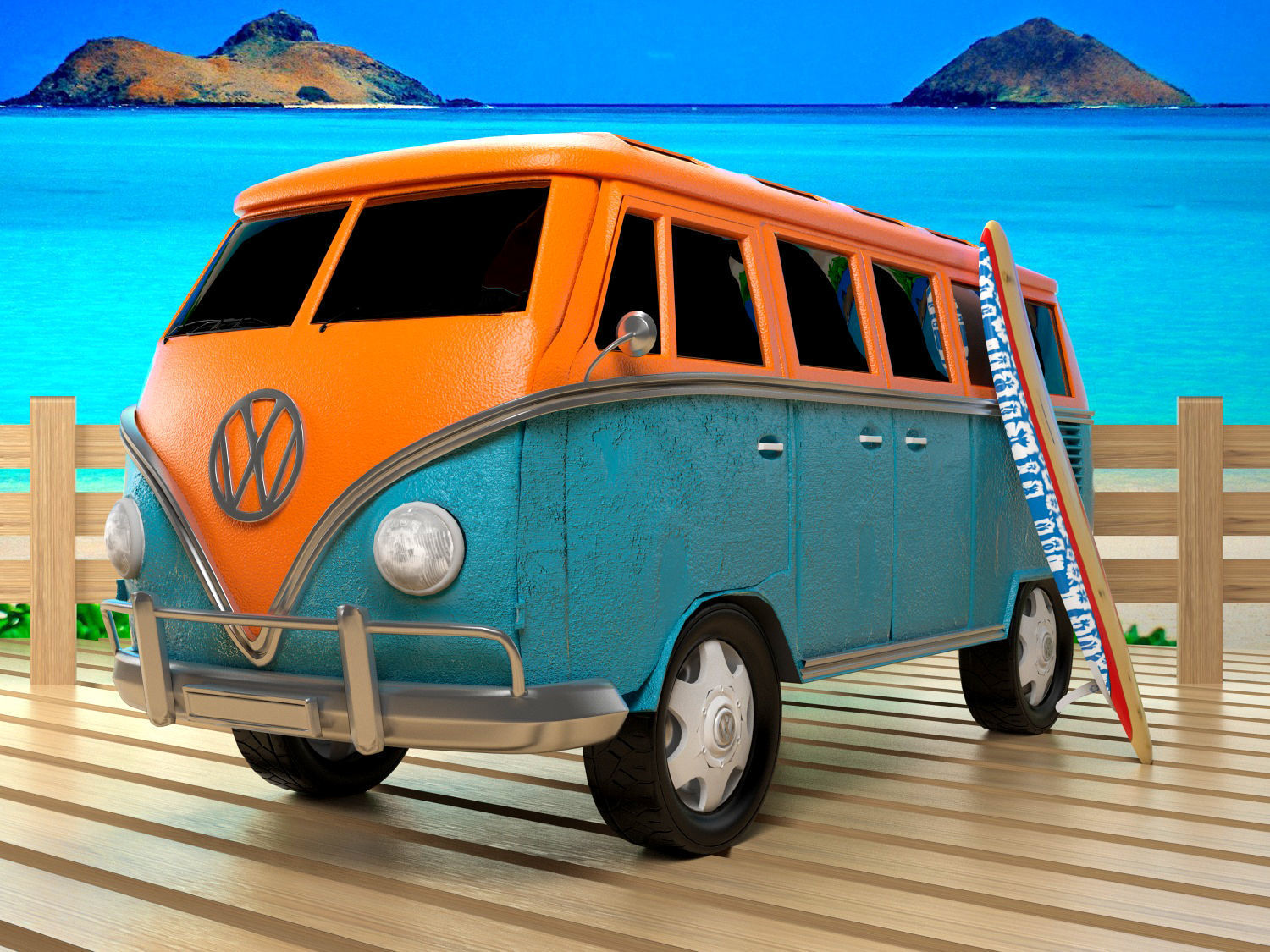 3D VW Bus model