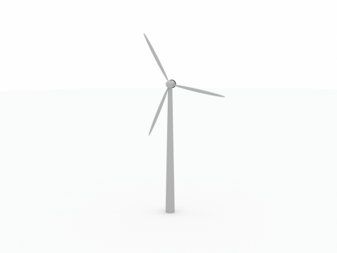 3D Wind power plant model