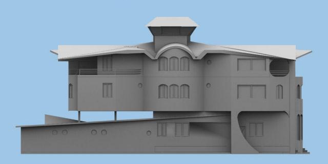 3D 7 sister villa model