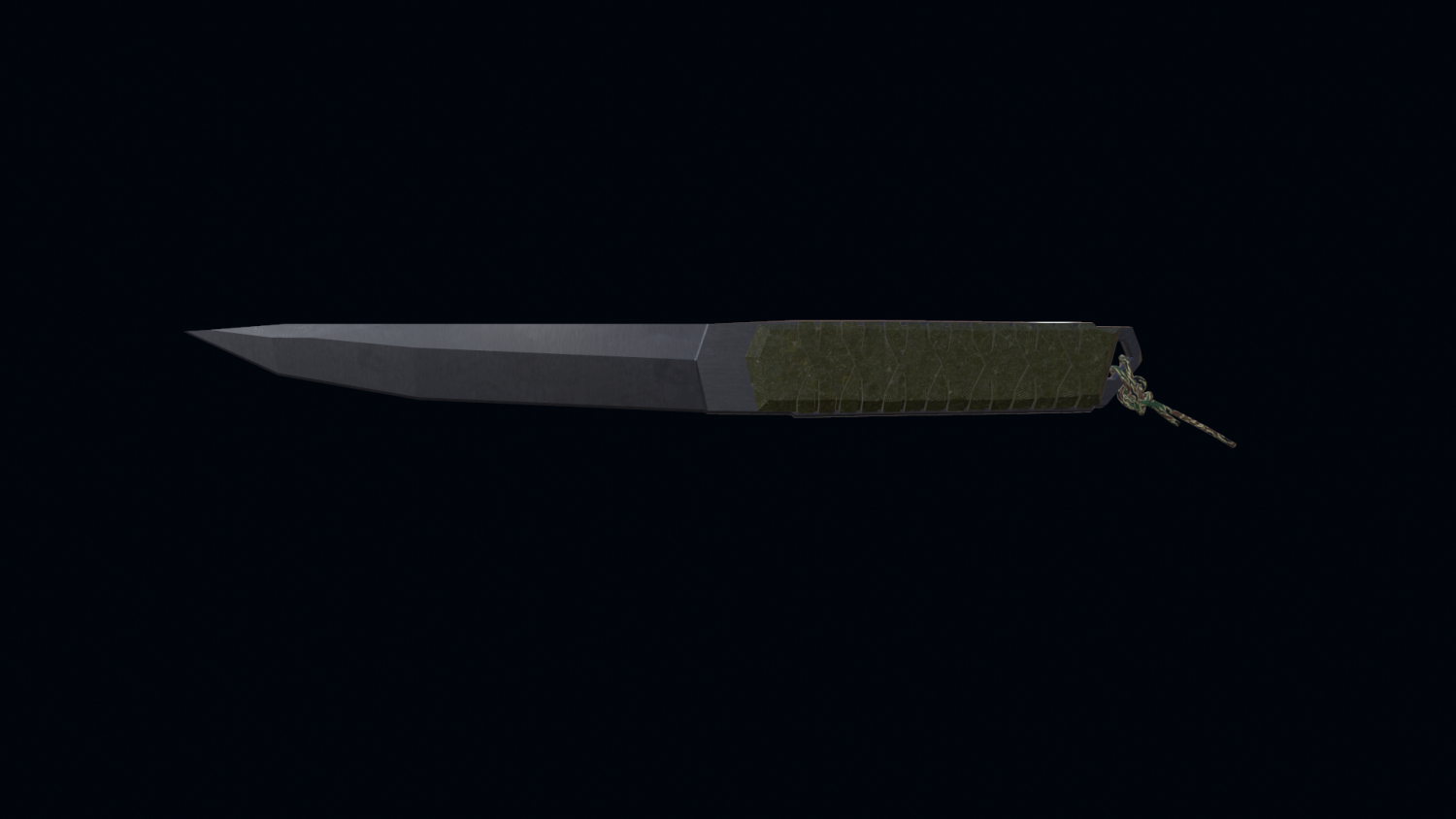 3D Amerikan Tanto knife model