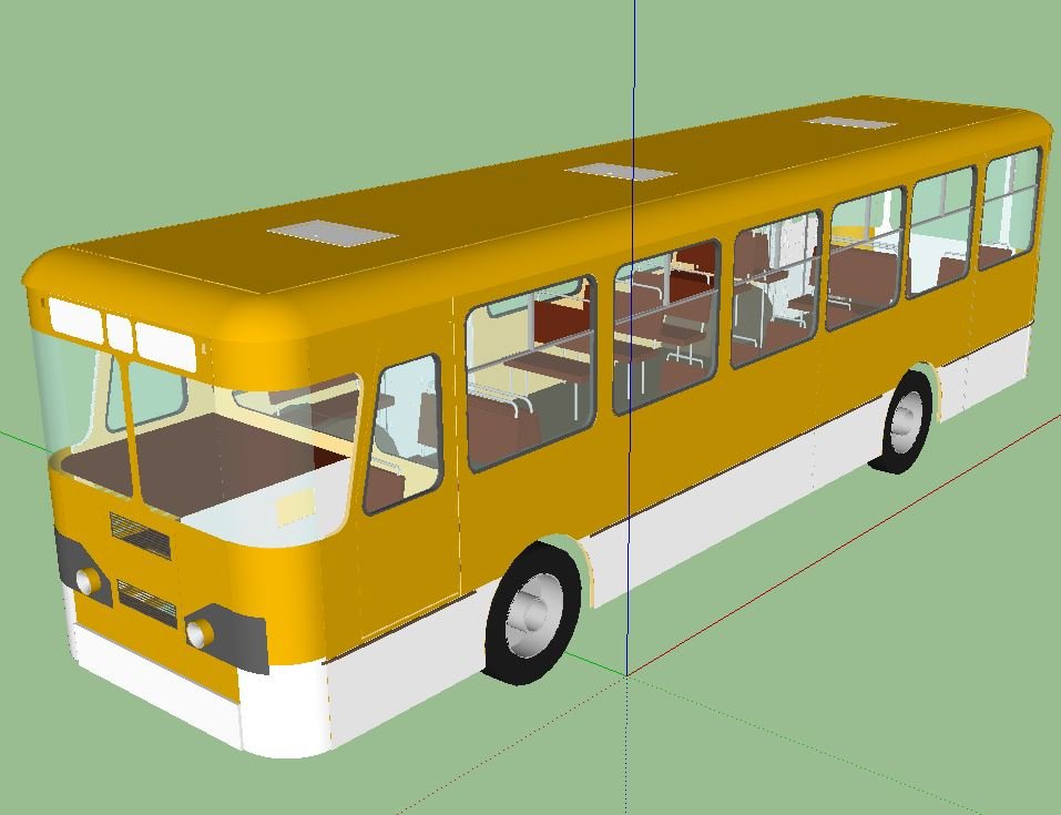 Автобус лиаз рисунок