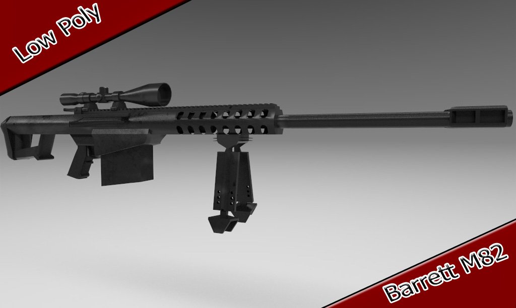Barrett M82 3D model
