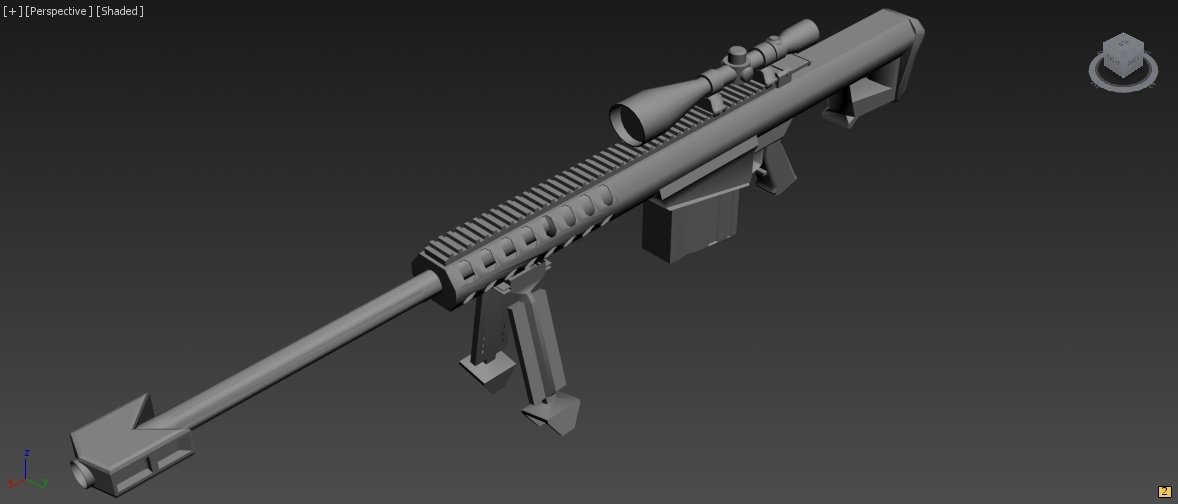 3D Barrett M82 model