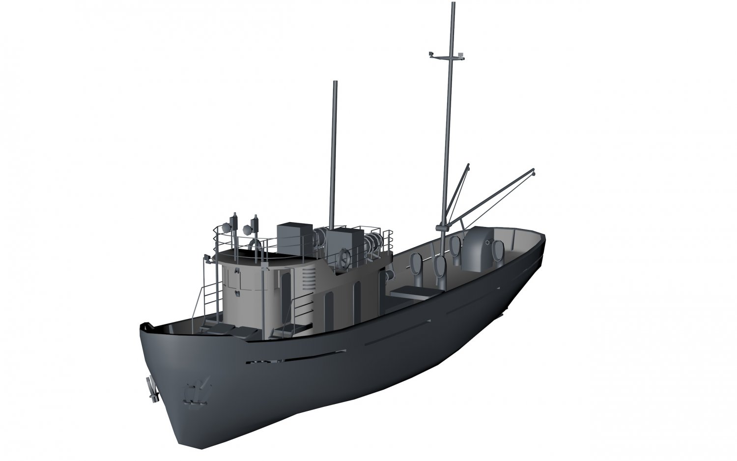 3d model boat