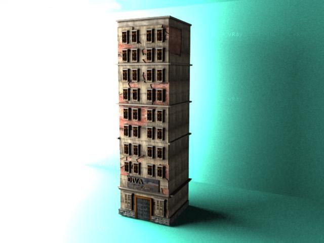 3D Broken apartement model