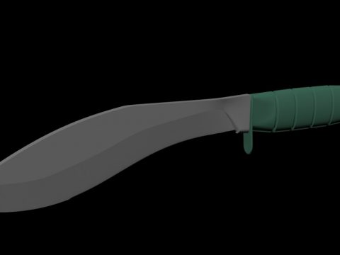 Combat Kukri Knife 3D model