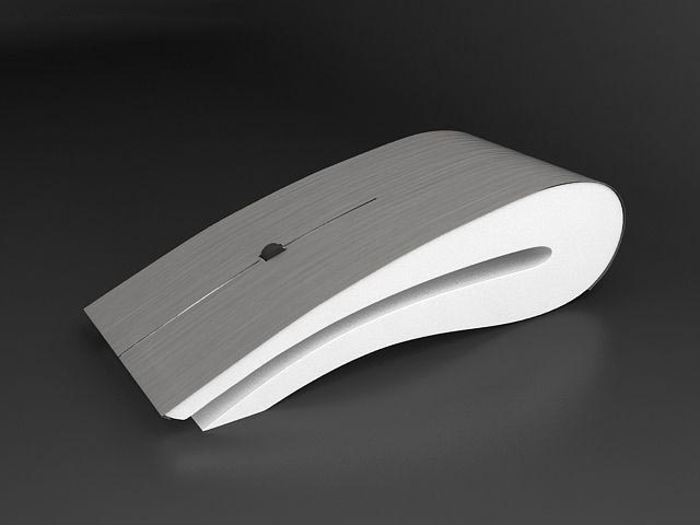 3D Computer Mouse Titanium model